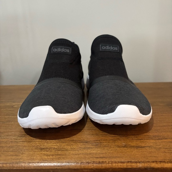 Adidas Lite Racer Slip On Sneaker Left Shoe - 8 Right Shoe - 7.5 Black Gray - Picture 2 of 9